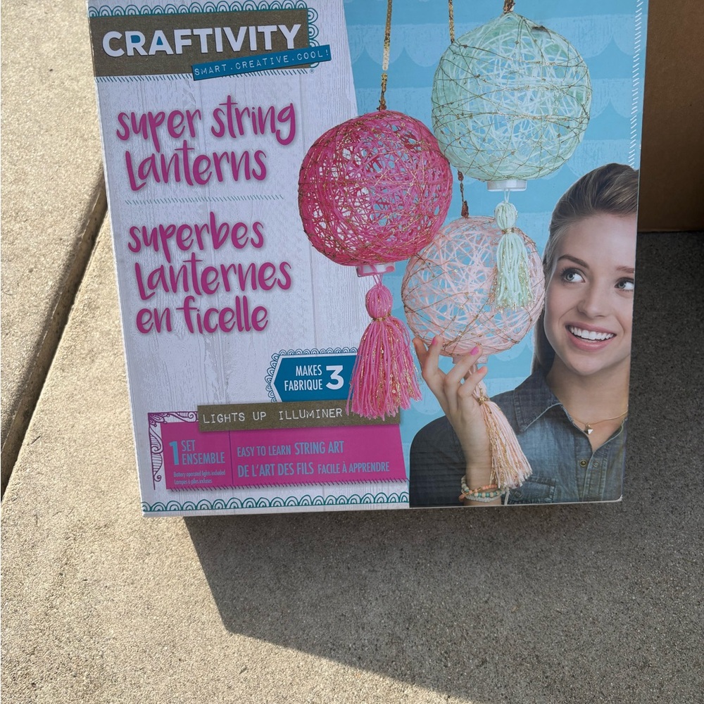 Super String Lanterns - Pink, Blue, White